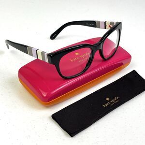 Kate Spade Eyeglasses Frame ANDRA 0W91 49-18-135 Black Lavender Full Rim Case